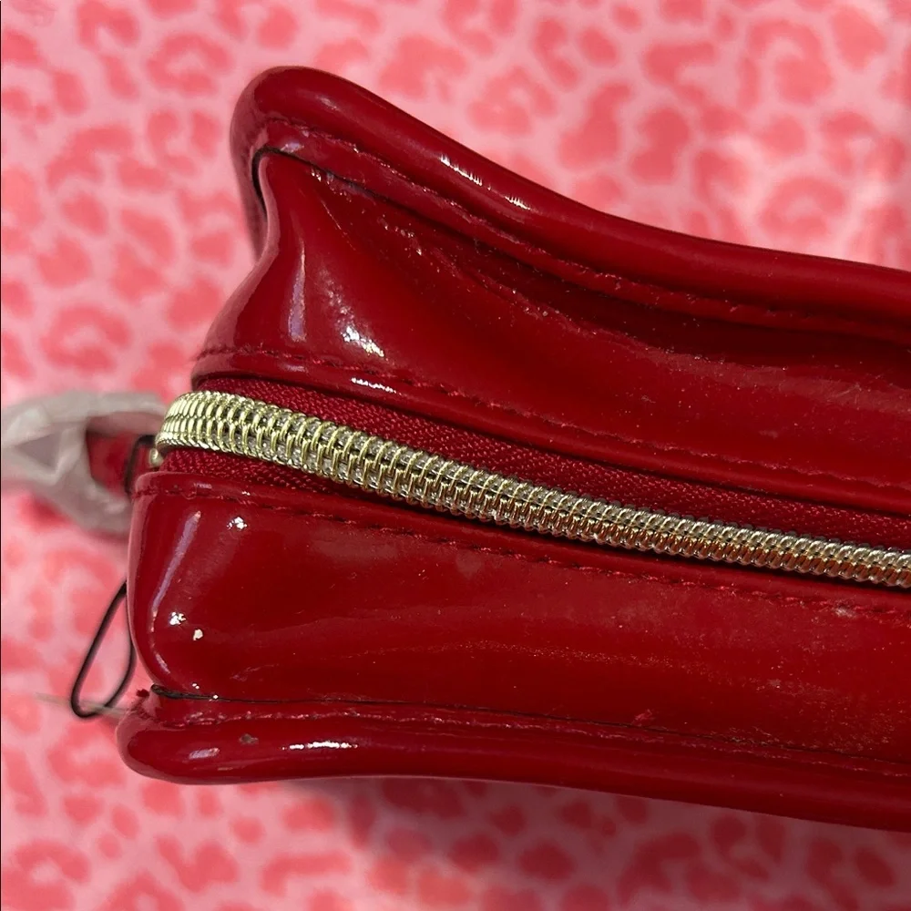 Victoria's Secret Red and White Cosmetic Bag